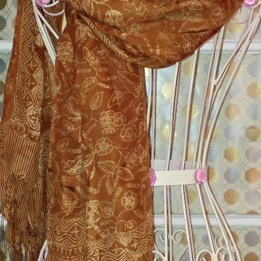Indonesian Silk Scarf Beautiful!